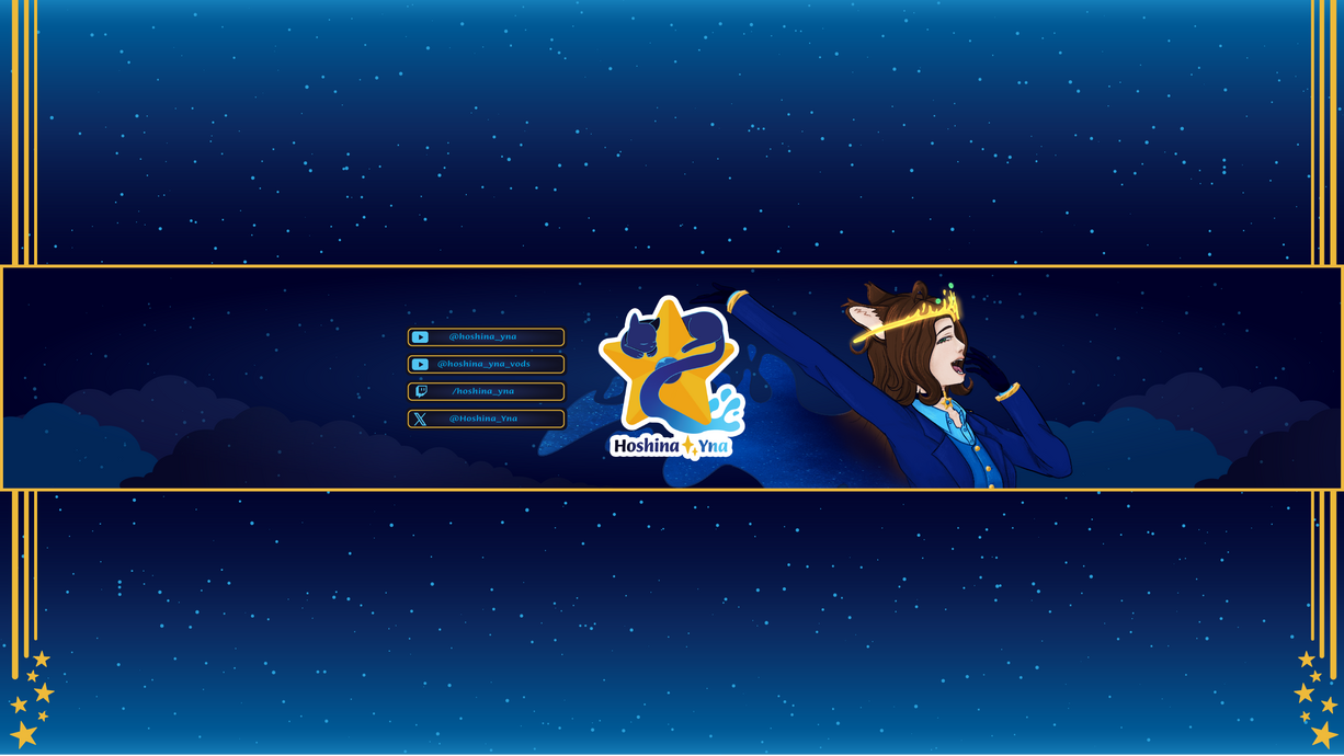 Banner for personal Vtuber content and general social media.