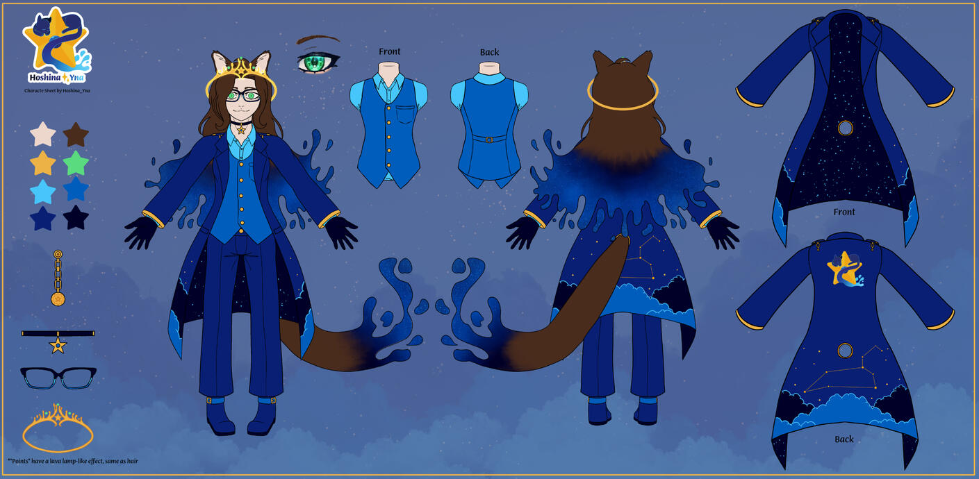 Reference for upcoming personal Vtuber model.